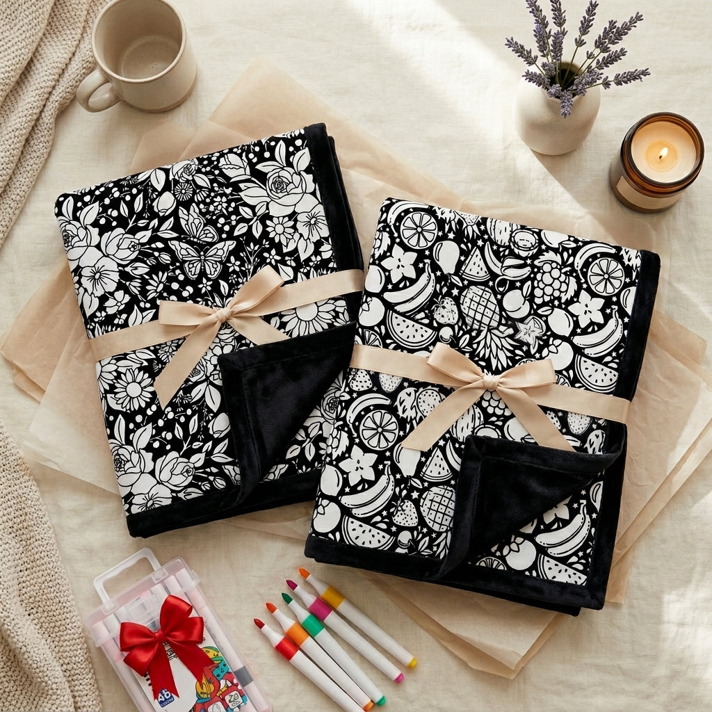 Calm Canvas Coloring Blanket