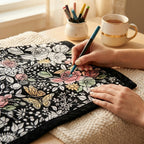 Calm Canvas Coloring Blanket