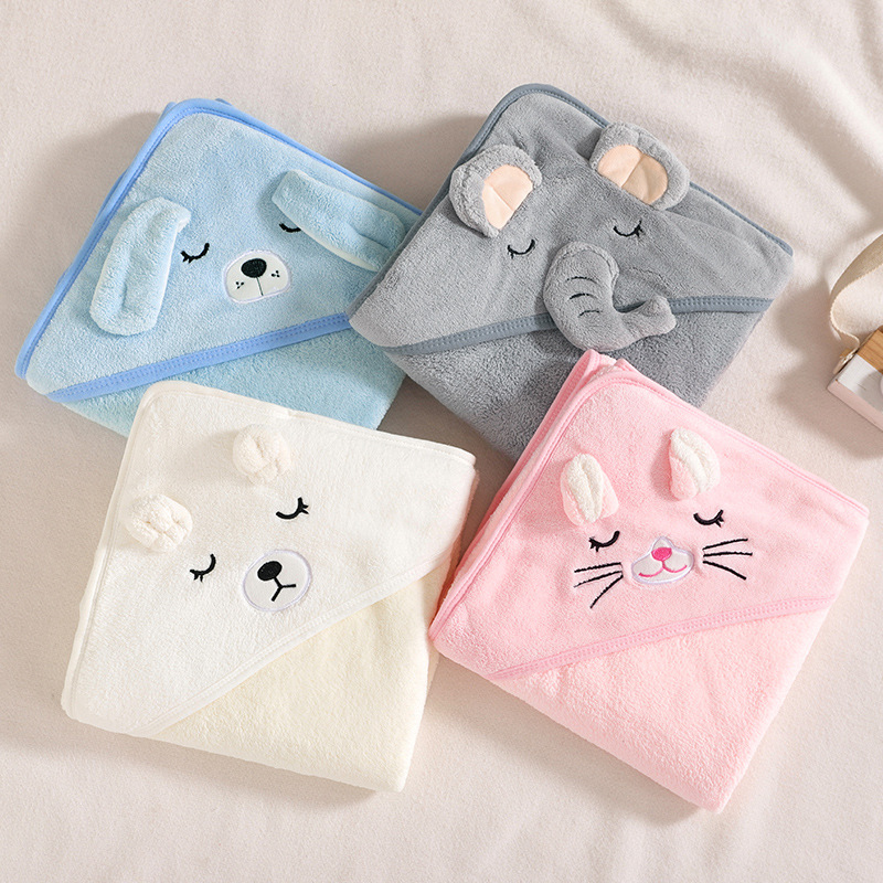 Snuggle Buddies Animal Hooded Bath Towel