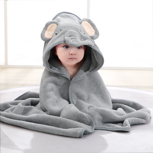 Snuggle Buddies Animal Hooded Bath Towel