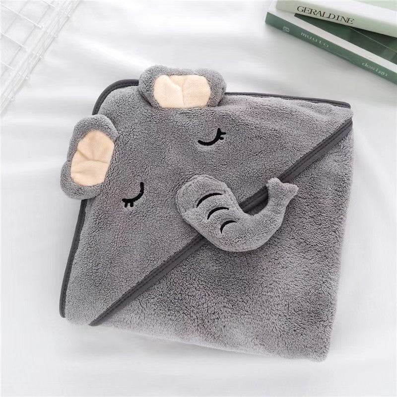 Snuggle Buddies Animal Hooded Bath Towel