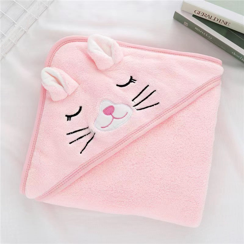 Snuggle Buddies Animal Hooded Bath Towel