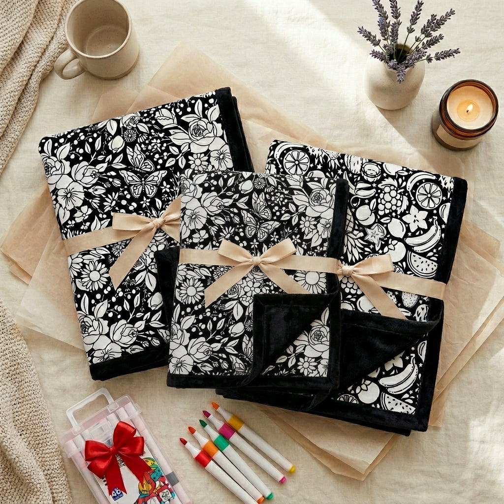 Calm Canvas Coloring Blanket